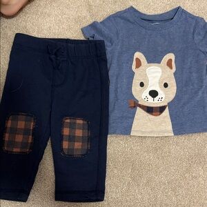 First Impressions Blue and Navy Kids Matching Set